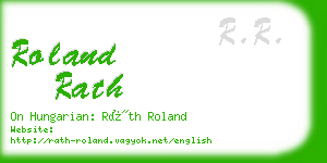 roland rath business card